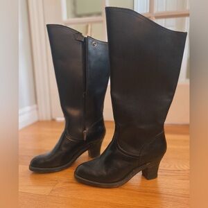 Vintage black knee high boots